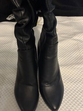 Classic Black Over-The-Knee Pointed Boots